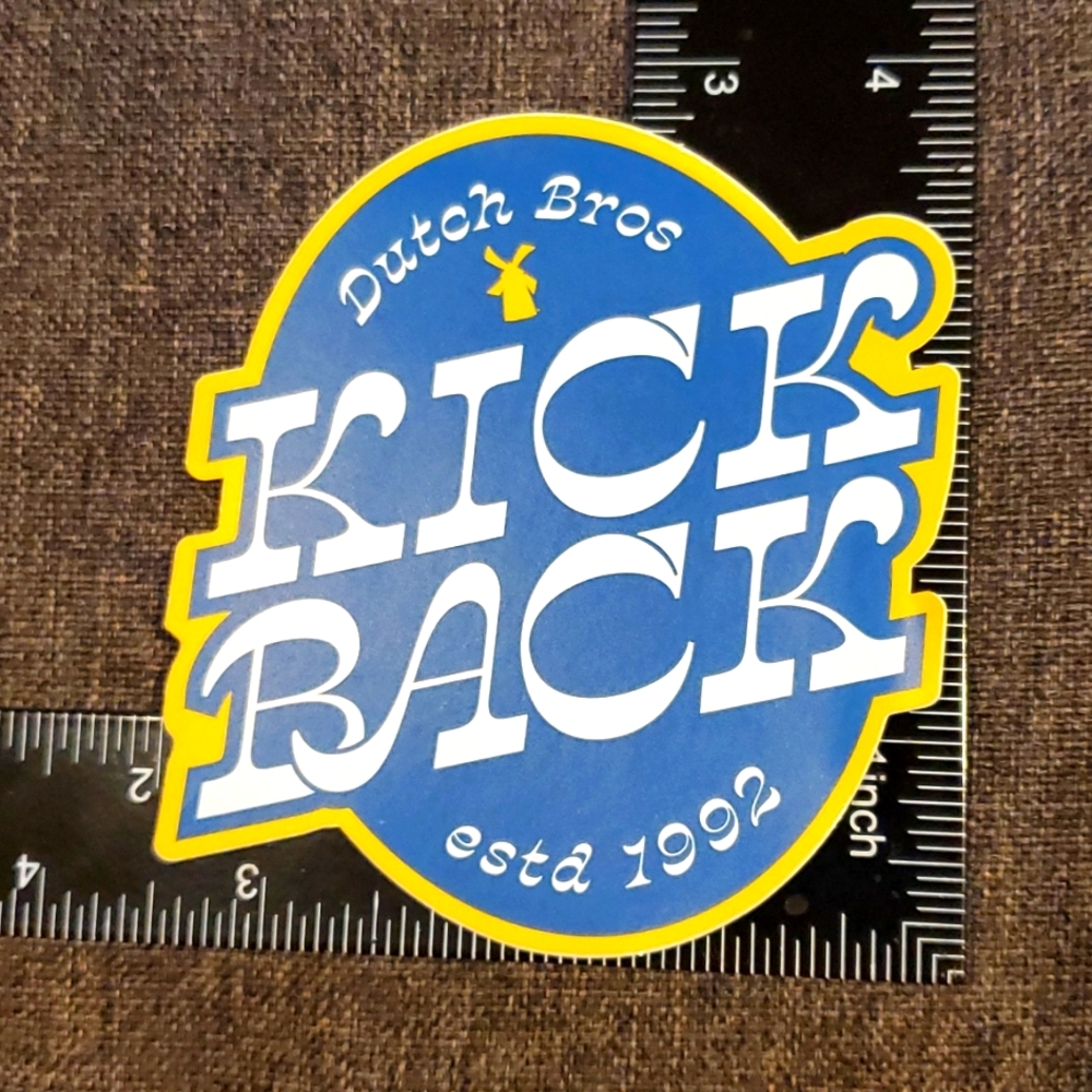 Kick Back Dutch Bros sticker stickers
